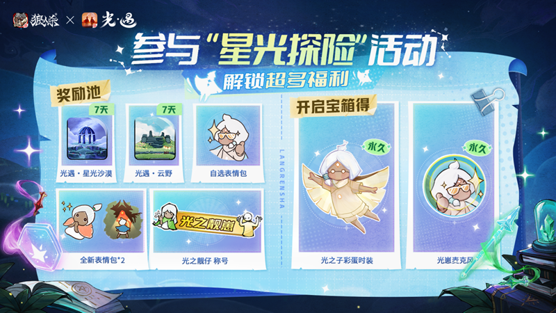 镜影双生,云端奇缘,《狼人杀官方》×《光·遇》特别活动来袭