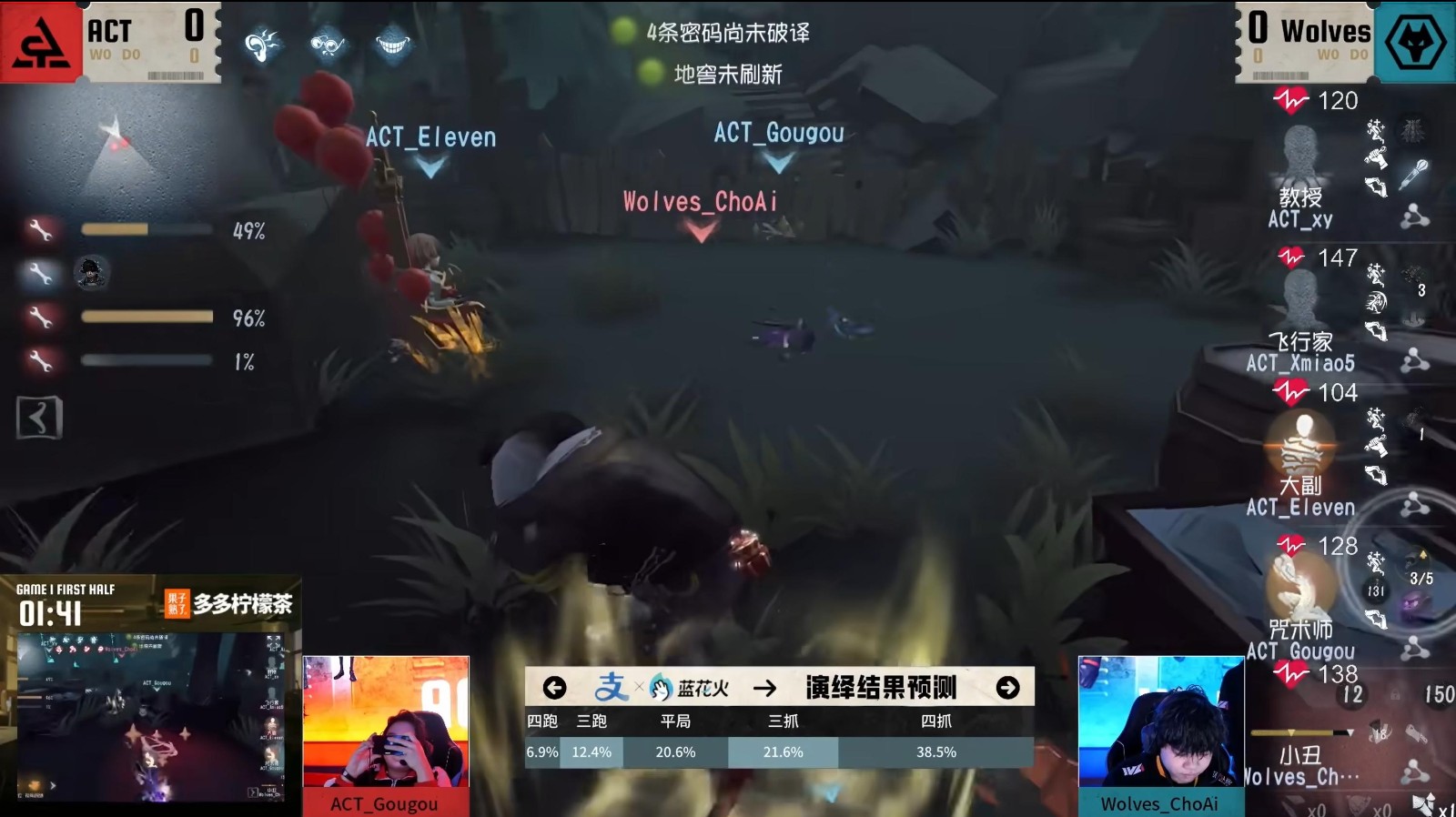 ​风雷俱动！Wolves_ChoAi小丑火箭追魂技压群雄！