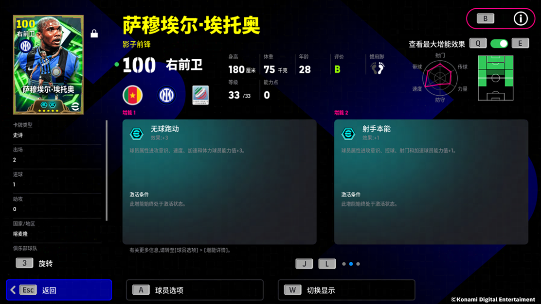 非洲猎豹驰骋欧陆，埃托奥化身利刃！