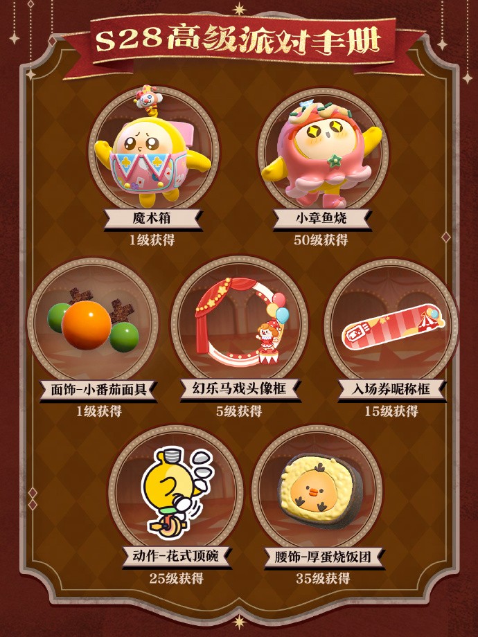 《蛋仔派对》“奇迹大马戏”派对季重磅开启！盲盒外观、活动攻略、主题关卡正式揭晓