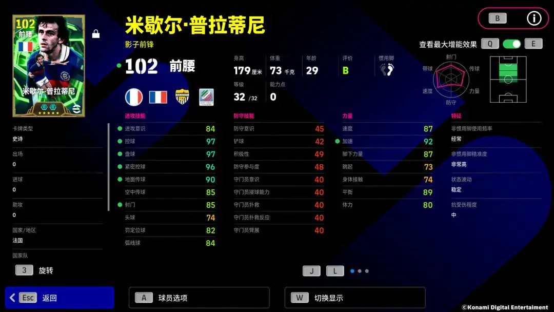 普拉蒂尼运筹帷幄，一箭穿心中路制胜！