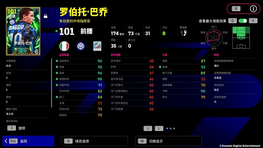 身披蓝黑战袍续写传奇，一身孤傲舞动绿茵芳华！