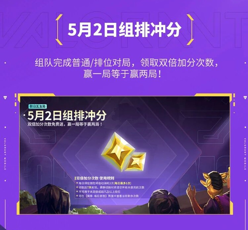 乐享缤纷假日，福利拉满！《无畏契约手游》2026五一活动火热开启
